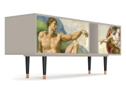 Mueble de TV - 170х69х48 cm - T1 - The Creation of Adam, Areia^ Móvel De Tv