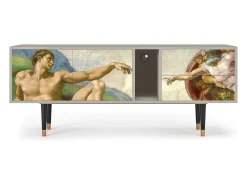 Mueble de TV - 170х69х48 cm - T1 - The Creation of Adam, Areia^ Móvel De Tv