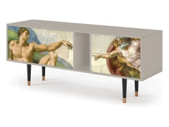 Mueble de TV - 170х69х48 cm - T1 - The Creation of Adam, Areia^ Móvel De Tv