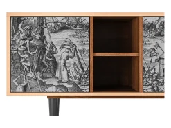 Móvel De Tv| Mueble de TV - 150х69х41 cm - T5 - The Temptation, Nogueira Castanho