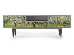 Mueble de TV - 170х59х41 cm - T6 - The Branco Orchard, Cinza Cinzento