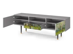 Mueble de TV - 170х59х41 cm - T6 - The Branco Orchard, Cinza Cinzento