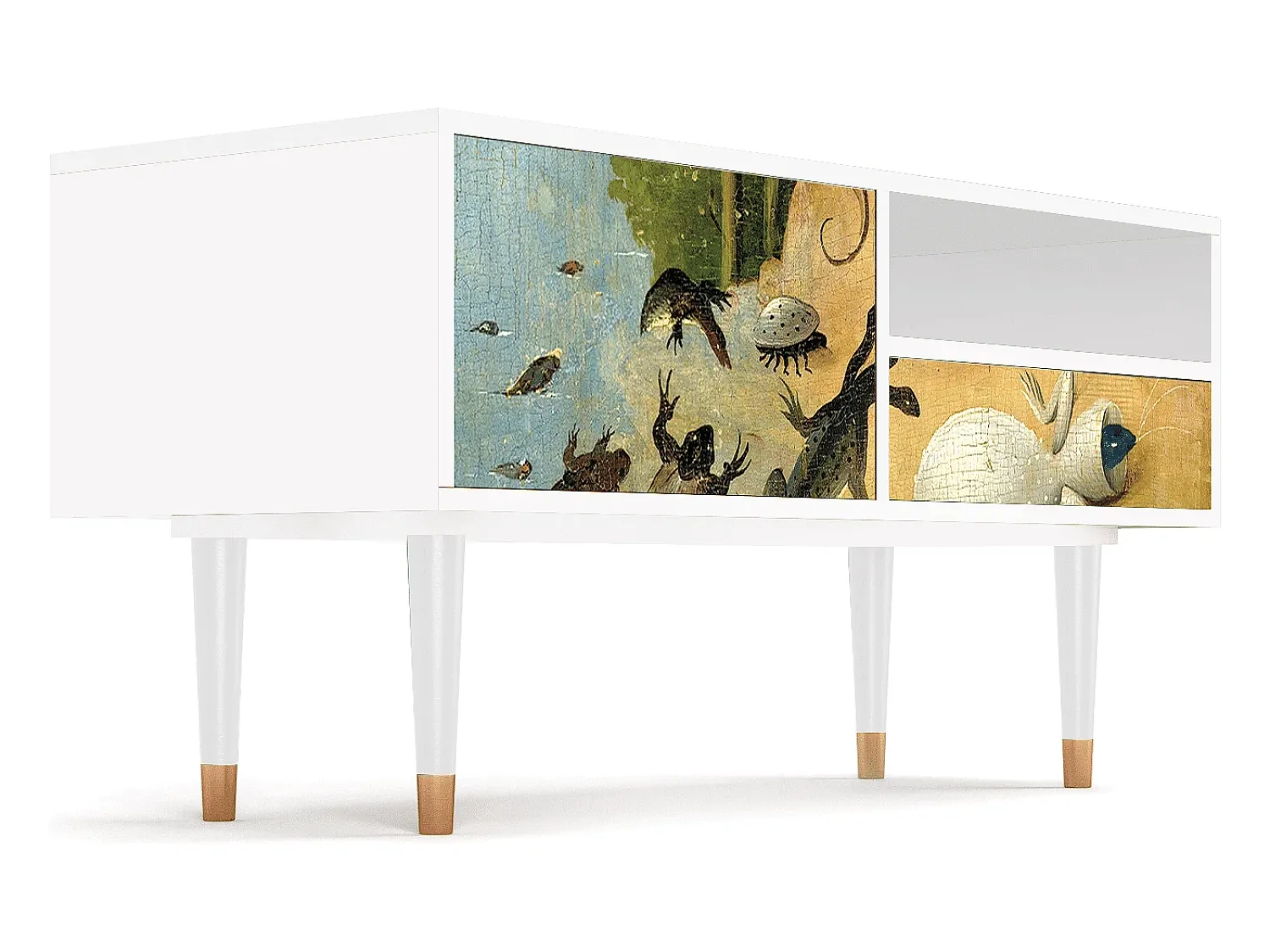 Mueble de TV - 115х59х48 cm - T3 - The Garden by Bosch, Branco^ Móvel De Tv