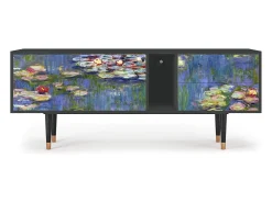 Móvel De Tv| Mueble de TV - 170х69х48 cm - T1 - The water lily pond , Antracite Cinza antracite