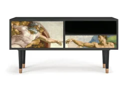 Mueble de TV - 115х59х48 cm - T3 - The Creation of Adam, Antracite^ Móvel De Tv