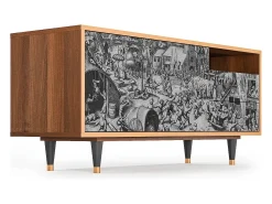Móvel De Tv* Mueble de TV - 125х56х41 cm - T7 - The Festival of Saint, Nogueira Castanho