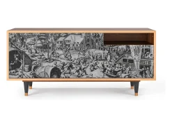 Móvel De Tv* Mueble de TV - 125х56х41 cm - T7 - The Festival of Saint, Nogueira Castanho