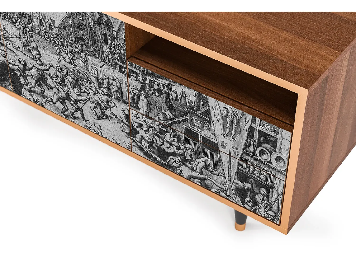 Móvel De Tv* Mueble de TV - 125х56х41 cm - T7 - The Festival of Saint, Nogueira Castanho