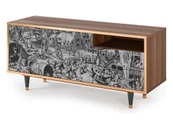 Móvel De Tv* Mueble de TV - 125х56х41 cm - T7 - The Festival of Saint, Nogueira Castanho