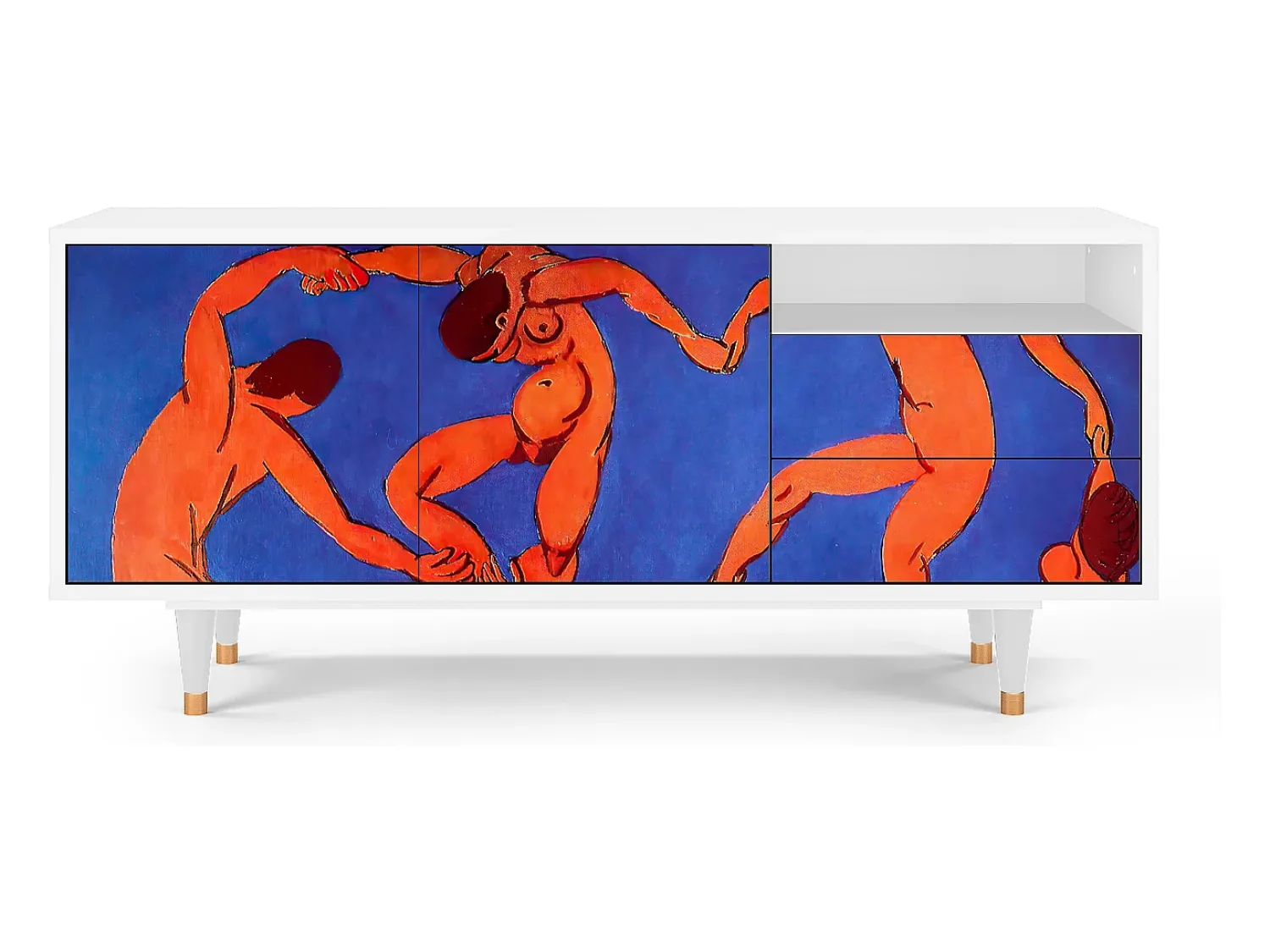Mueble de TV - 125х56х41 cm - T7 - The Dance by Matisse , Branco^ Móvel De Tv