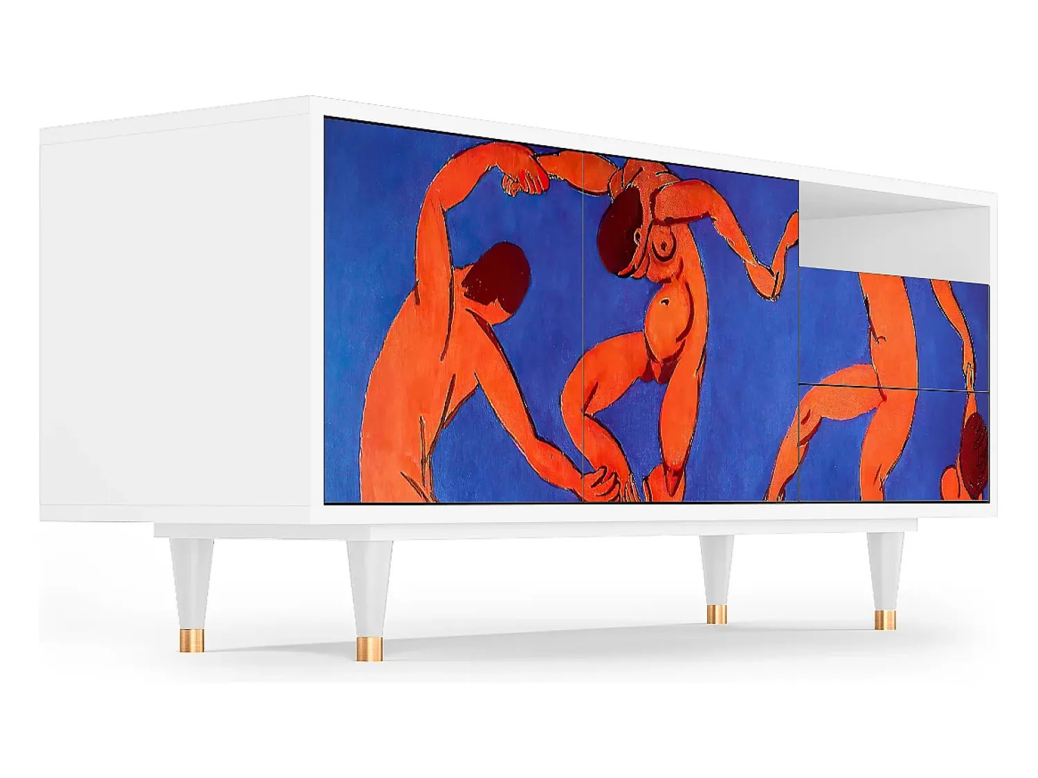 Mueble de TV - 125х56х41 cm - T7 - The Dance by Matisse , Branco^ Móvel De Tv