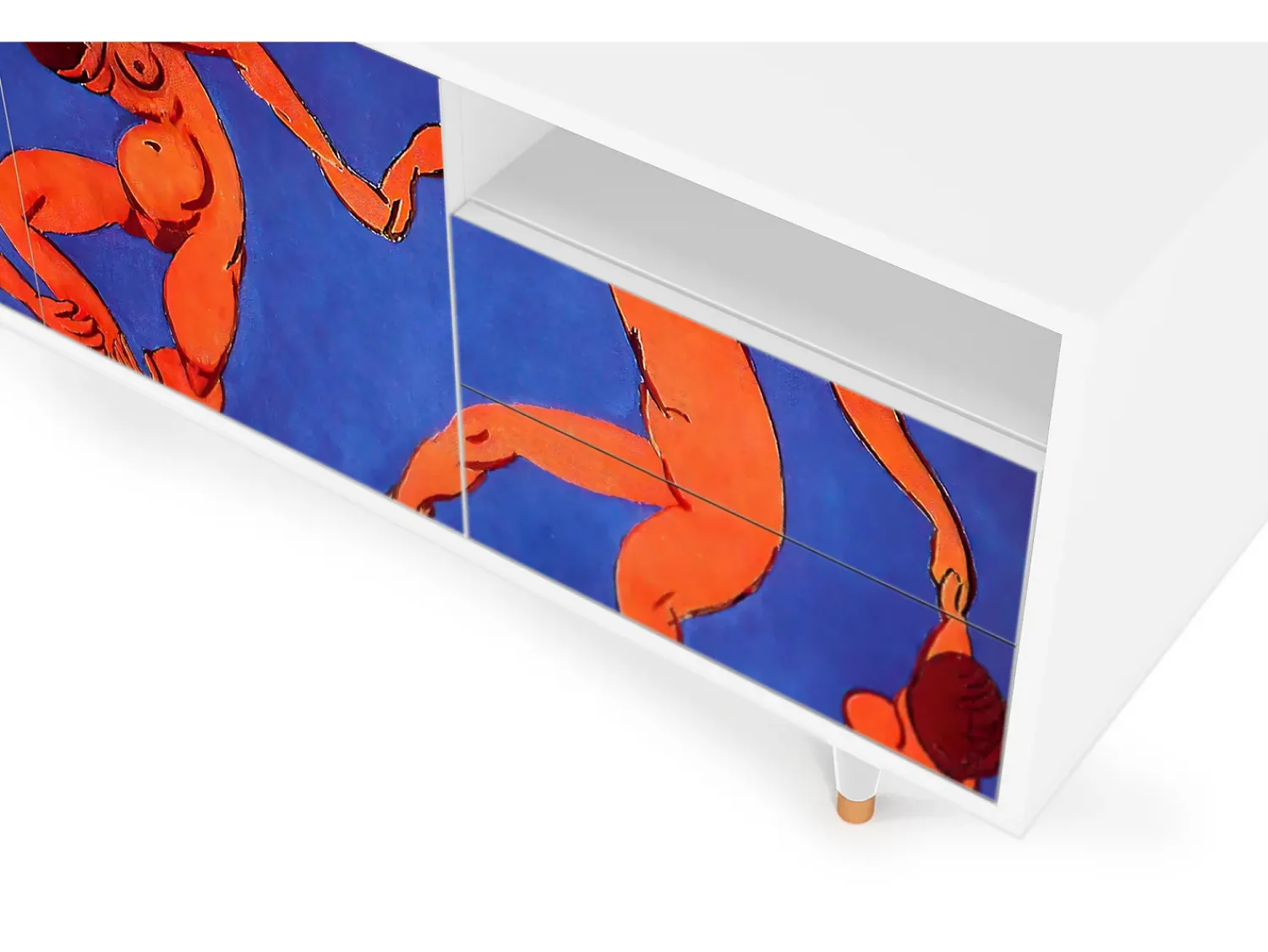 Mueble de TV - 125х56х41 cm - T7 - The Dance by Matisse , Branco^ Móvel De Tv