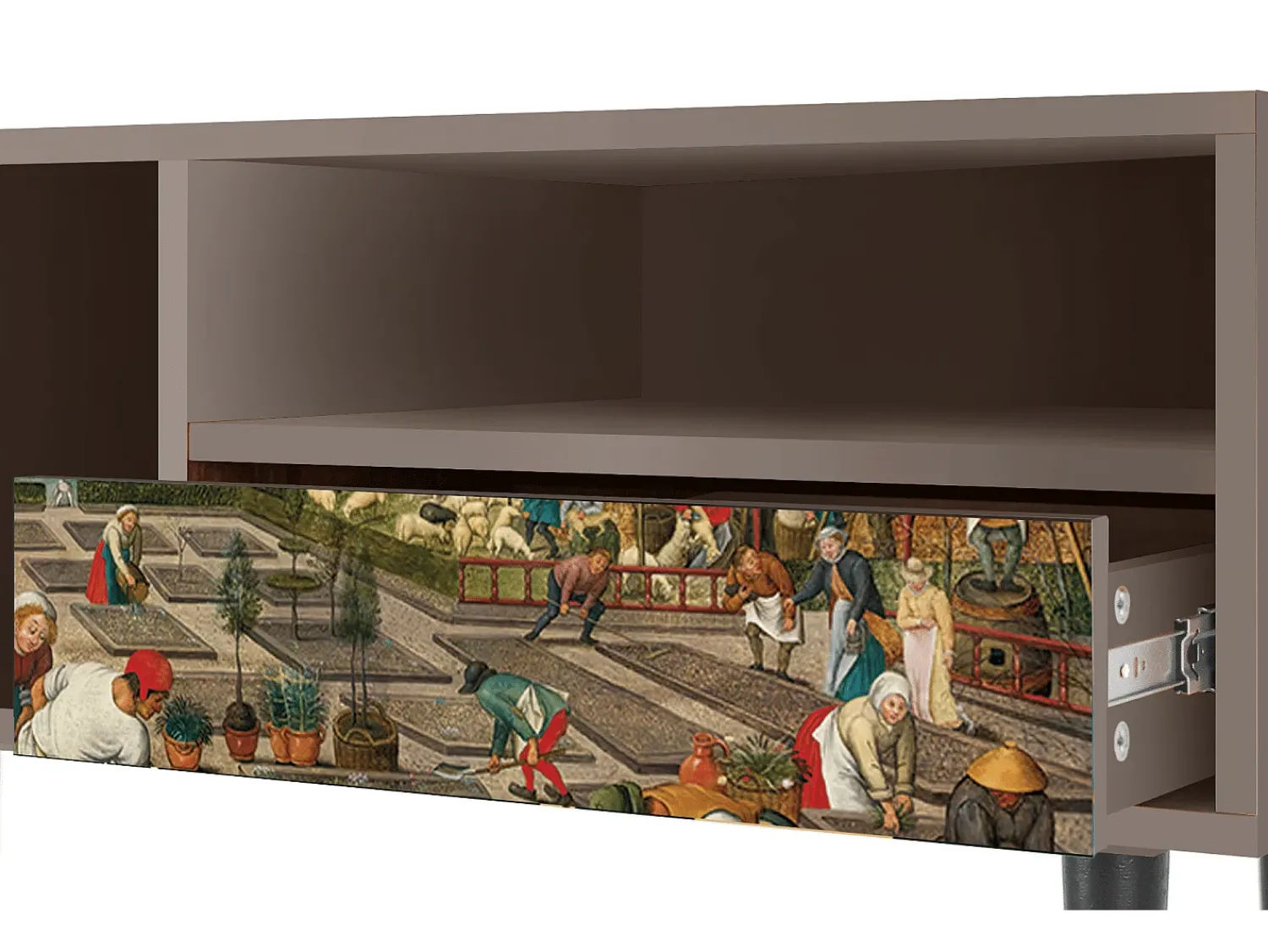 Mueble de TV - 115х59х48 cm - T3 - The Younger - Spring, Latte^ Móvel De Tv