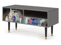 Móvel De Tv| Mueble de TV - 115х59х48 cm - T3 - The Maiden by Klimt, Cinza Cinzento