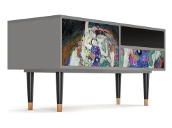 Móvel De Tv| Mueble de TV - 115х59х48 cm - T3 - The Maiden by Klimt, Cinza Cinzento