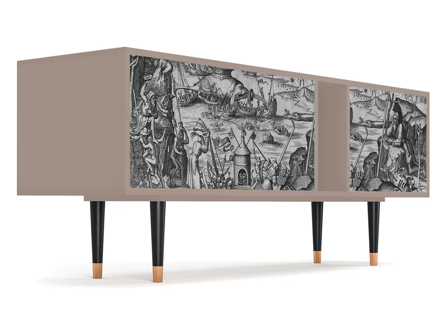 Móvel De Tv| Mueble de TV - 170х69х48 cm - T1 - The Temptation, Latte Bege