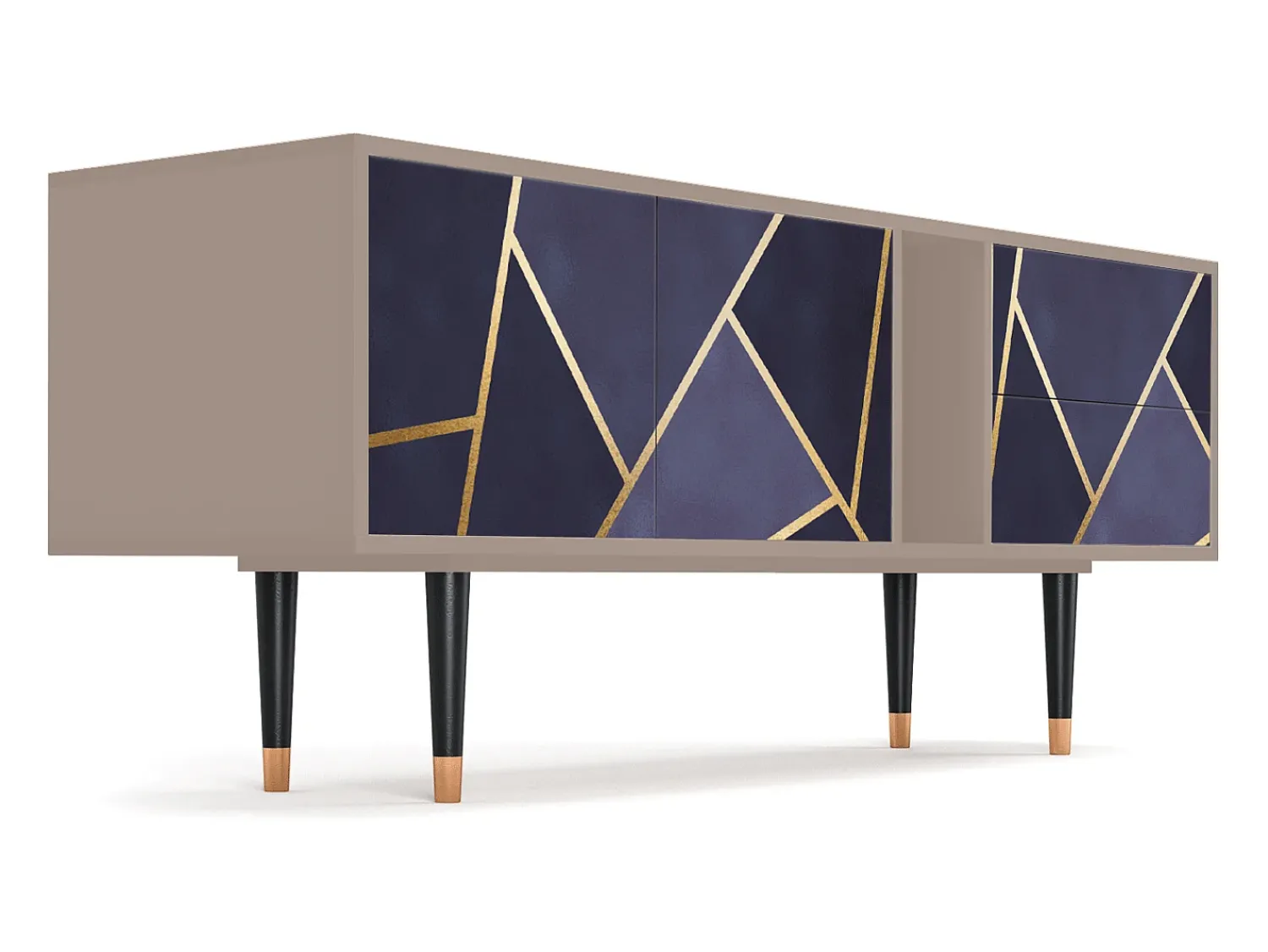 Móvel De Tv| Mueble de TV - 170х69х48 cm - T1 - The Amethyst, Latte Bege