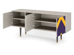 Móvel De Tv* Mueble de TV - 150х69х41 cm - T5 - The Brightest Way, Areia Bege
