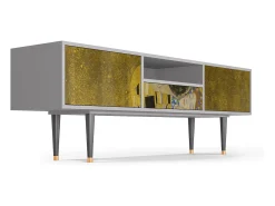 Discount Mueble de TV - 170х59х41 cm - T6 - The Kiss by Klimt , Cinza Cinzento