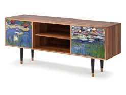 Móvel De Tv* Mueble de TV - 170х69х48 cm - T2 - The water lily pond , Nogueira Castanho