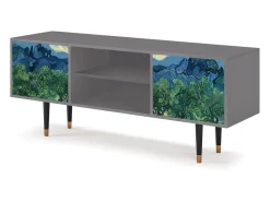 Móvel De Tv| Mueble de TV - 170х69х48 cm - T2 - The Oil Trees, Cinza Cinzento