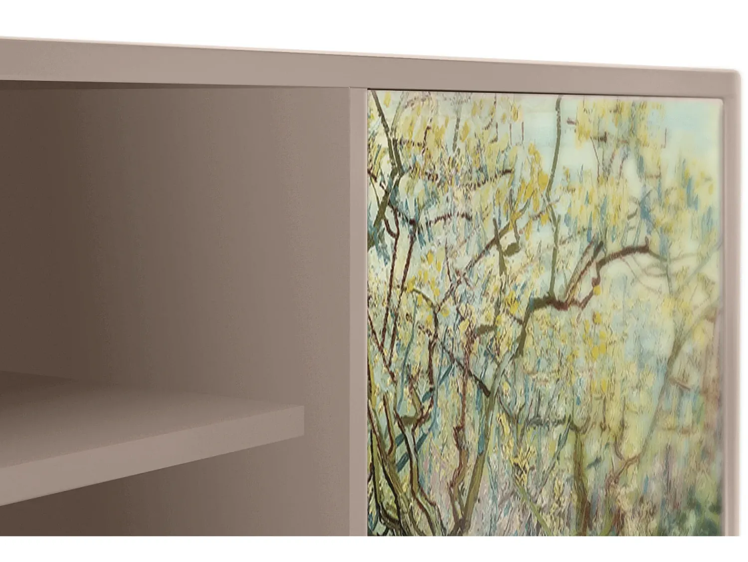 Móvel De Tv* Mueble de TV - 170х69х48 cm - T2 - The Branco Orchard, Latte Bege