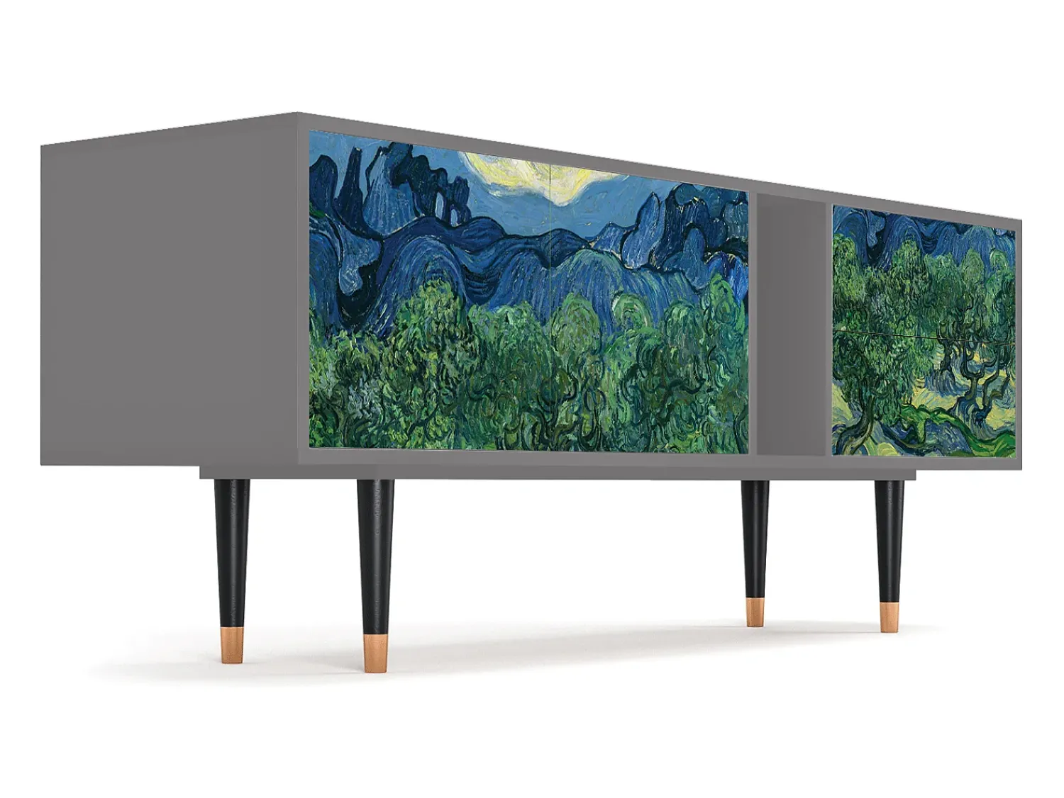 Mueble de TV - 170х69х48 cm - T1 - The Oil Trees, Cinza^ Móvel De Tv
