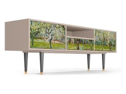 Móvel De Tv| Mueble de TV - 170х59х41 cm - T6 - The Branco Orchard, Latte Bege