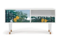 Outlet Mueble de TV - 115х59х48 cm - T3 - The Repast of the Lion, Branco Bege