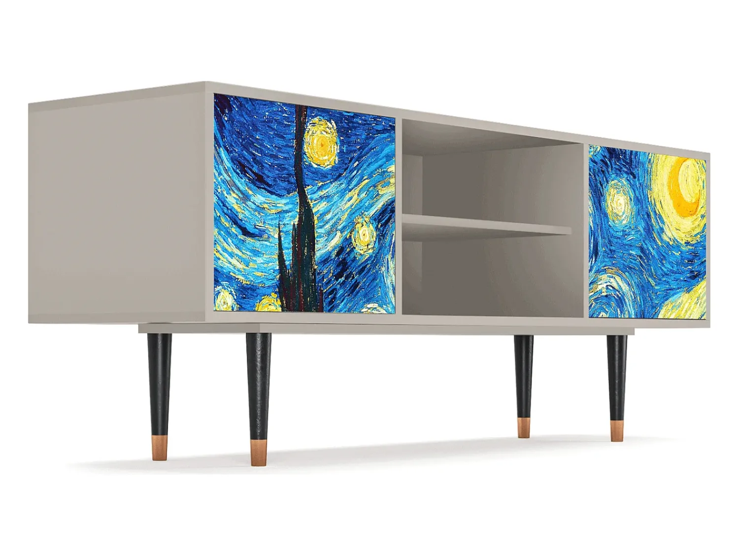 Hot Mueble de TV - 170х69х48 cm - T2 - The Starry Night , Areia Bege