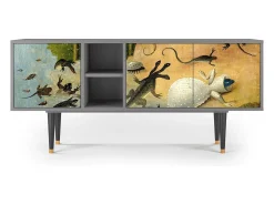 Móvel De Tv* Mueble de TV - 150х69х41 cm - T5 - The Garden by Bosch, Cinza Cinzento