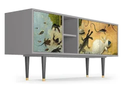 Móvel De Tv* Mueble de TV - 150х69х41 cm - T5 - The Garden by Bosch, Cinza Cinzento