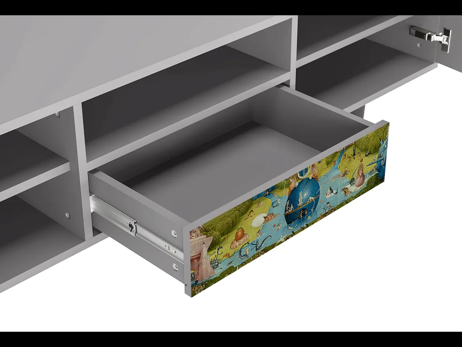Móvel De Tv* Mueble de TV - 170х59х41 cm - T6 - The Garden 2 by Bosch, Cinza Cinzento