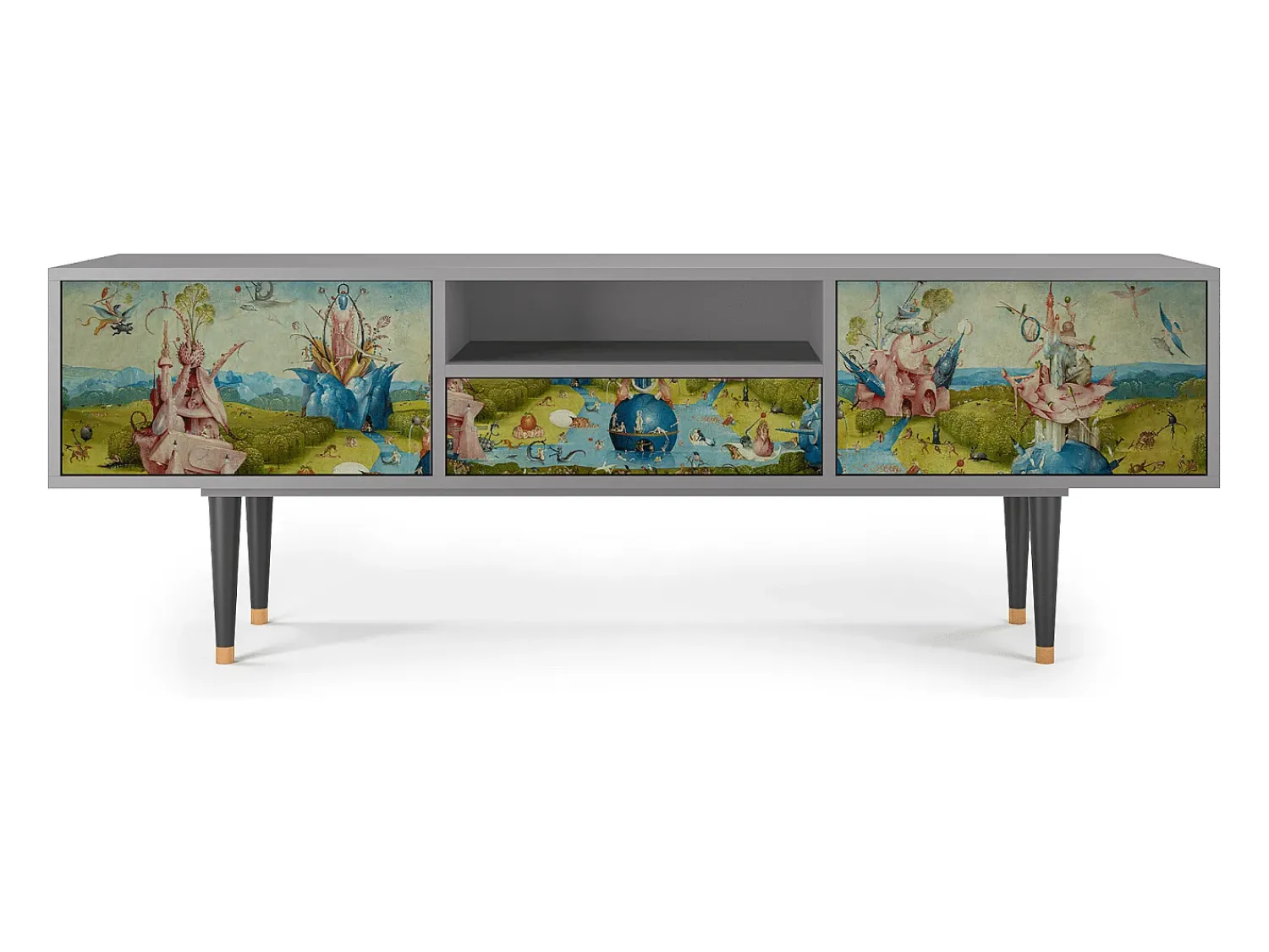 Móvel De Tv* Mueble de TV - 170х59х41 cm - T6 - The Garden 2 by Bosch, Cinza Cinzento