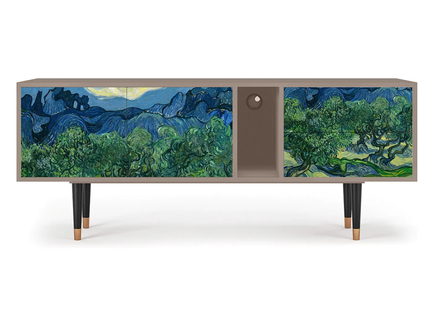 Móvel De Tv| Mueble de TV - 170х69х48 cm - T1 - The Oil Trees, Latte Bege