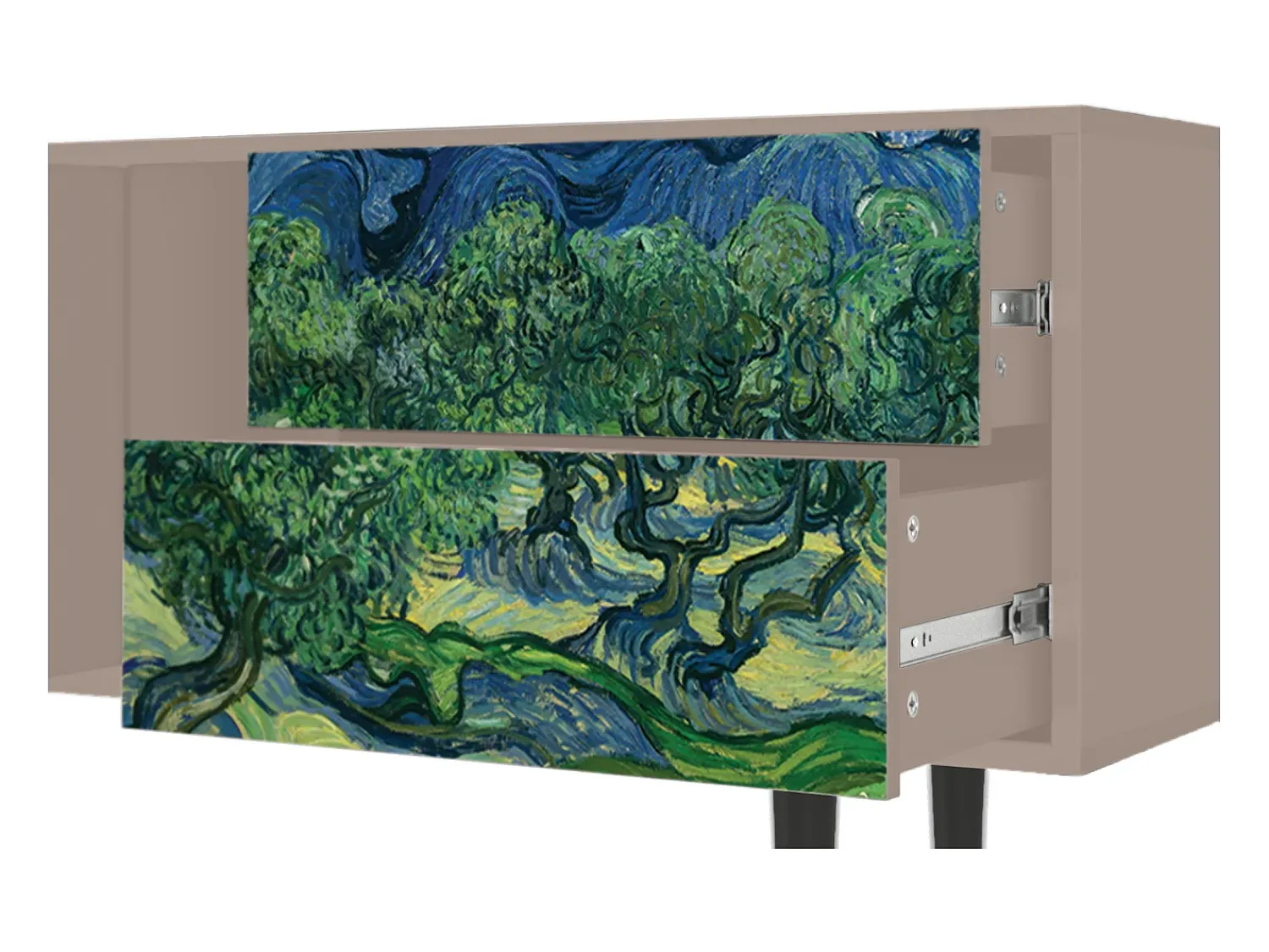 Móvel De Tv| Mueble de TV - 170х69х48 cm - T1 - The Oil Trees, Latte Bege