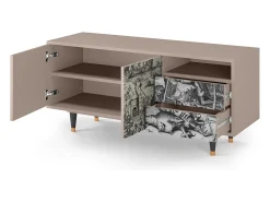 Móvel De Tv| Mueble de TV - 125х56х41 cm - T7 - The Temptation, Latte Bege
