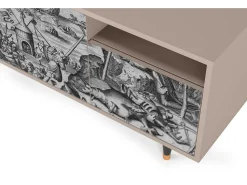 Móvel De Tv| Mueble de TV - 125х56х41 cm - T7 - The Temptation, Latte Bege