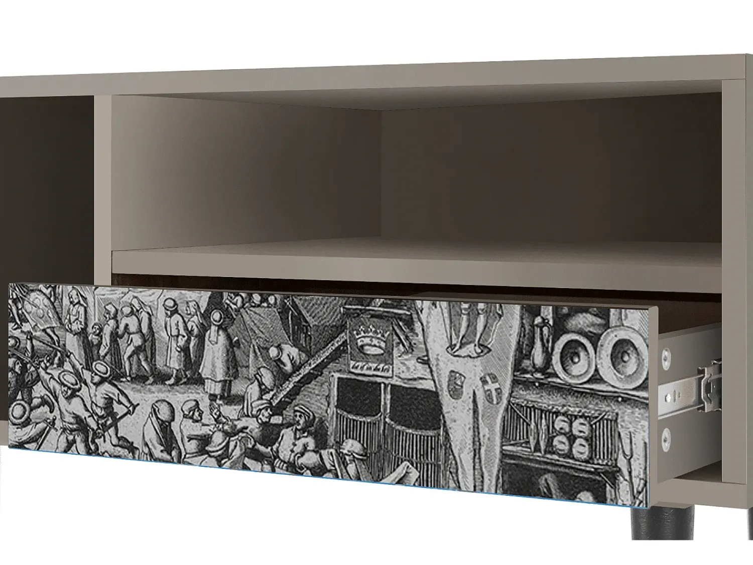 Móvel De Tv* Mueble de TV - 115х59х48 cm - T3 - The Festival of Saint, Areia Bege