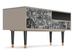Móvel De Tv* Mueble de TV - 115х59х48 cm - T3 - The Festival of Saint, Areia Bege