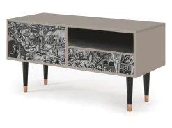 Móvel De Tv* Mueble de TV - 115х59х48 cm - T3 - The Festival of Saint, Areia Bege