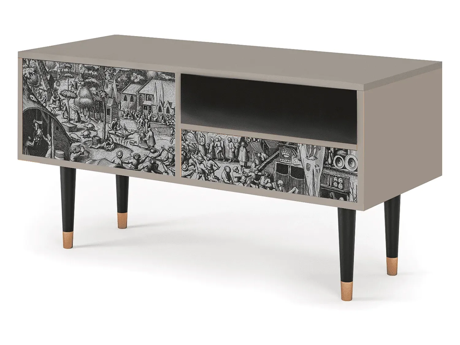 Móvel De Tv* Mueble de TV - 115х59х48 cm - T3 - The Festival of Saint, Areia Bege