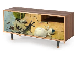 Móvel De Tv| Mueble de TV - 125х56х41 cm - T7 - The Garden by Bosch, Nogueira Castanho