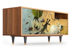Móvel De Tv| Mueble de TV - 125х56х41 cm - T7 - The Garden by Bosch, Nogueira Castanho