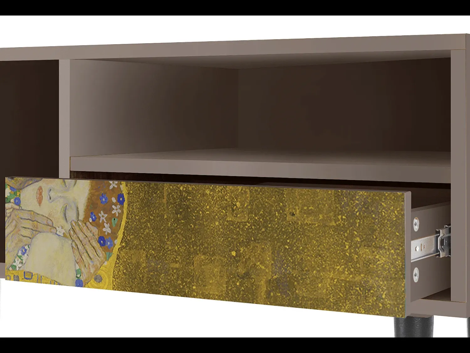 Mueble de TV - 115х59х48 cm - T3 - The Kiss by Klimt , Latte^ Móvel De Tv