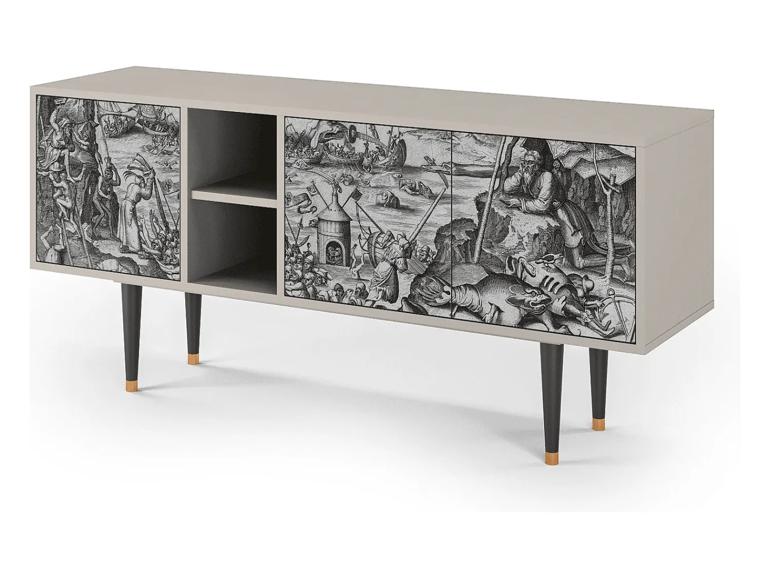 Mueble de TV - 150х69х41 cm - T5 - The Temptation, Areia^ Móvel De Tv