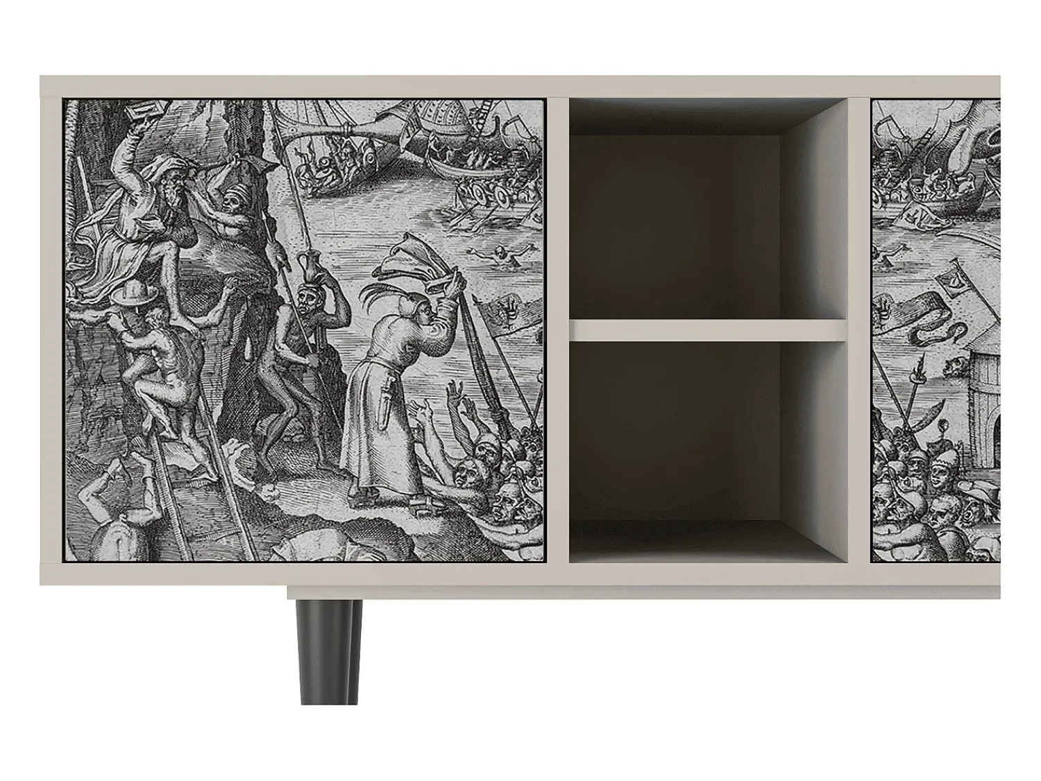 Mueble de TV - 150х69х41 cm - T5 - The Temptation, Areia^ Móvel De Tv