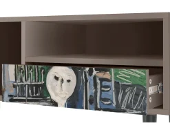 Clearance Mueble de TV - 115х59х48 cm - T3 - The Studio , Latte Bege