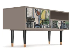 Clearance Mueble de TV - 115х59х48 cm - T3 - The Studio , Latte Bege