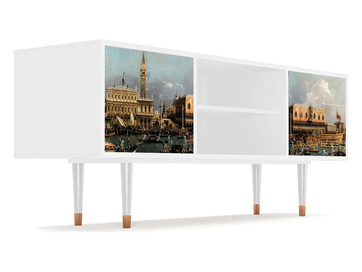 Mueble de TV - 170х69х48 cm - T2 - The Bucintoro, Branco^ Móvel De Tv